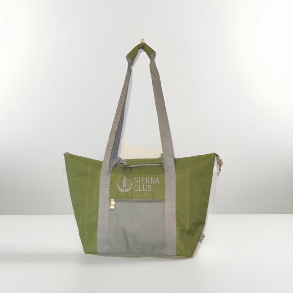 Green and Gray Tote Bag